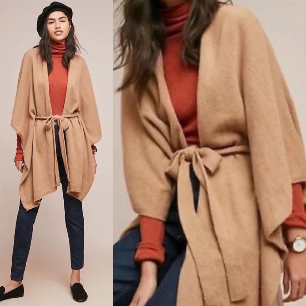5 for $35 Sale: Anthropologie Saturday Sunday Lucia Tied Kimono Belted Poncho